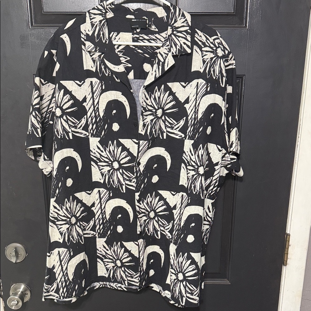 ASOS Monochrome Graphic Men's Shirt